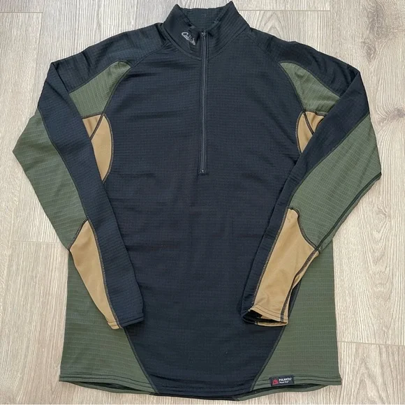 Cabela's E.C.W.C.S. Thermal Zone Baselayer Three Quarter Zip Pullover Large - Picture 2 of 7